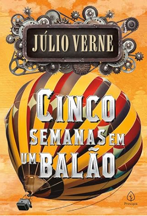 Capa do livro Cinco Semanas em um Balão